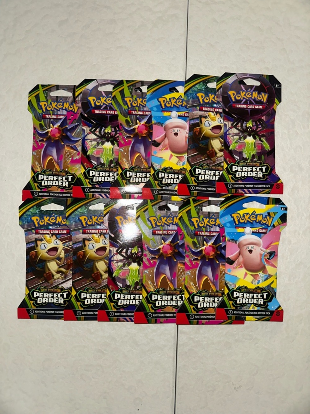 Pokémon TCG Mega Evolution Perfect Order Boosters Bundle of 12 Factory Sealed